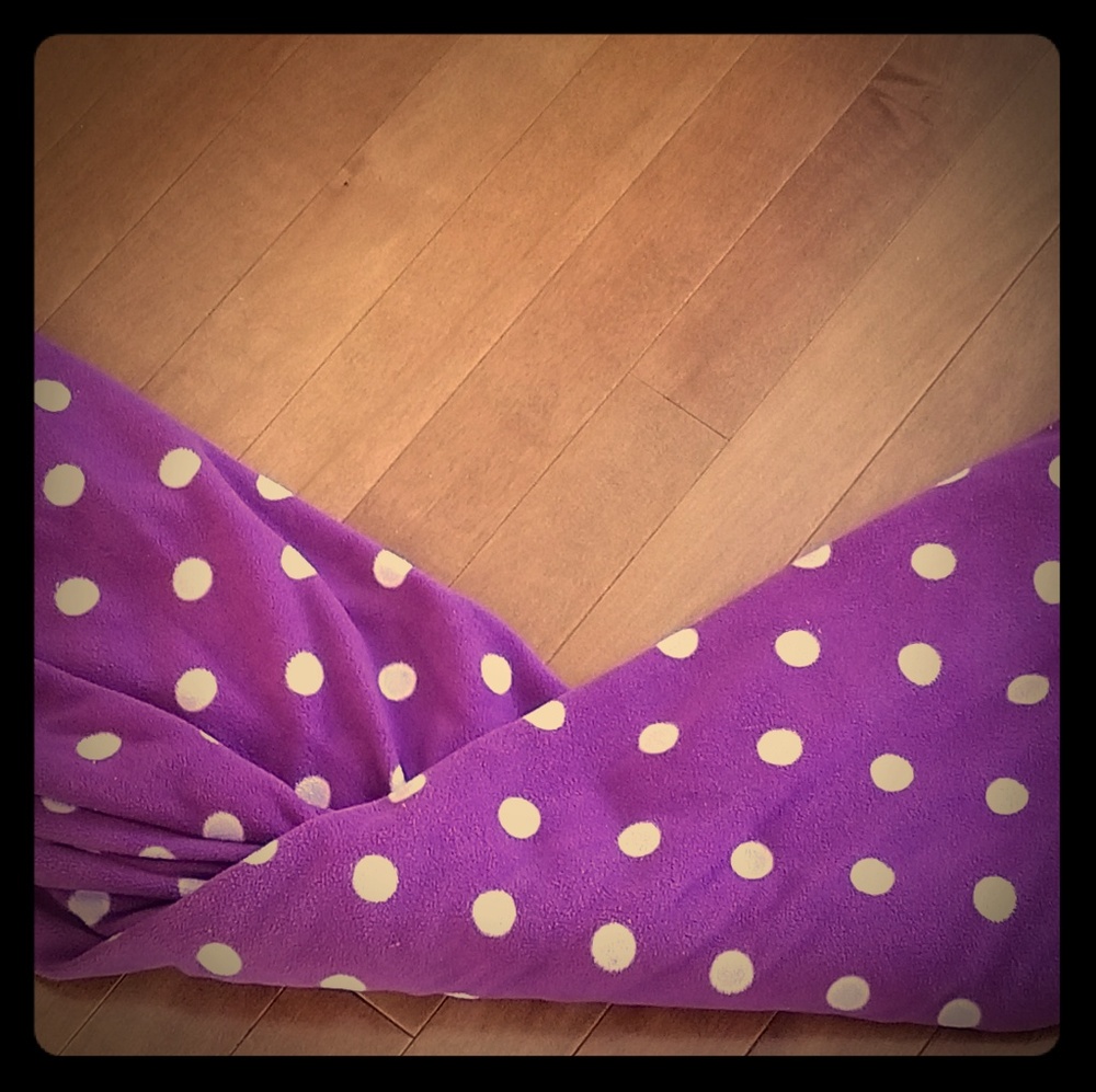 Purple pajama bottoms